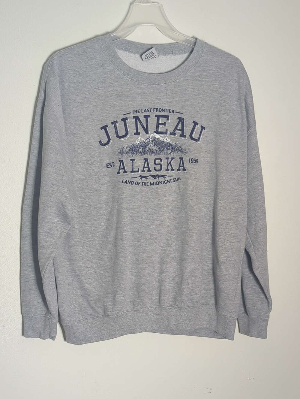 Mens Unisex Juneau Alaska Sweatshirt Travel Vacation Cruise Souvenir Gift 2XL